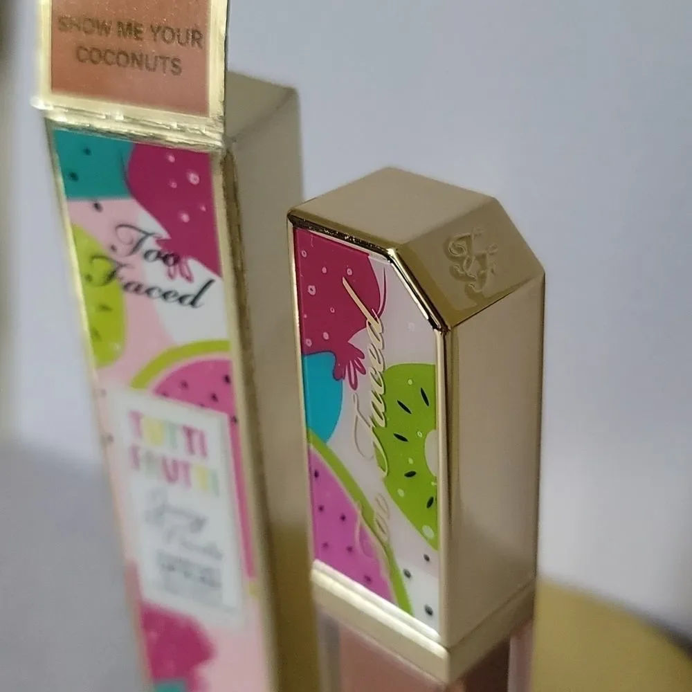 Too Faced Tutti Frutti Juicy Fruits Comfort Lip Glaze - Show Me Your Coconuts